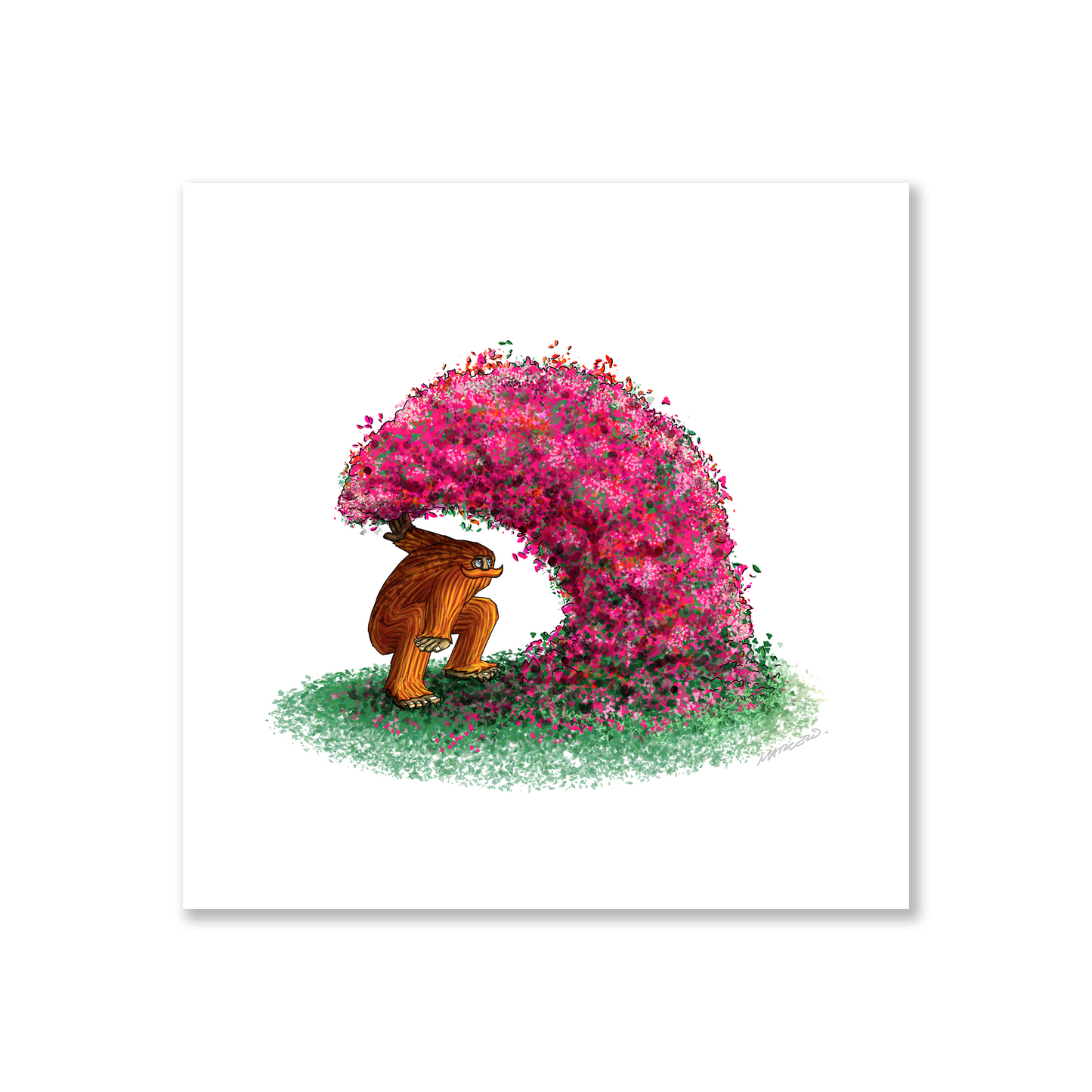 Bougainvillea Barrel Print