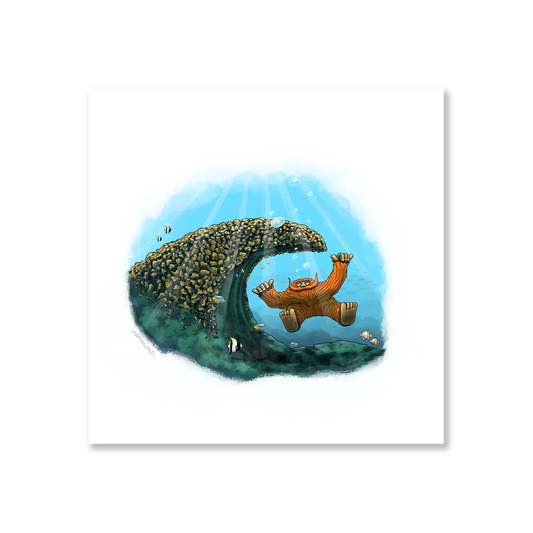 Cauliflower Coral Barrel Print