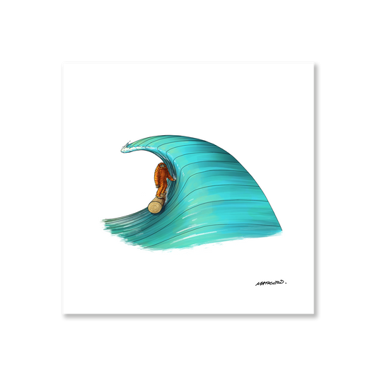 Ocean Barrel Print